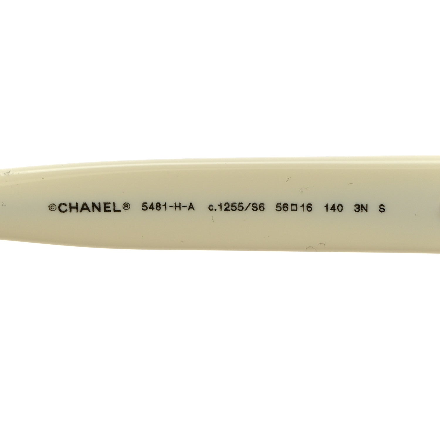 Chanel Acetate Pearl Cat Eye CC Sunglasses 5481-H White 5 of 8
