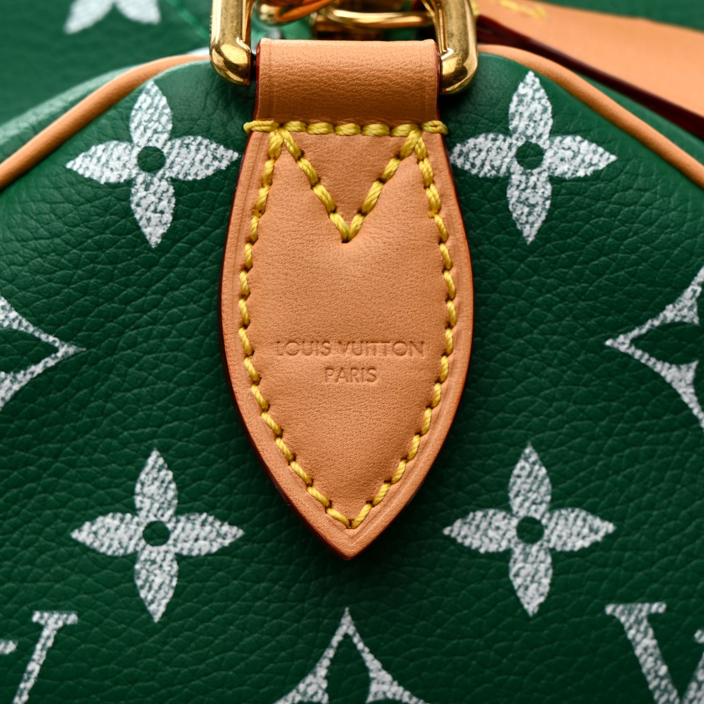 Calfskin Monogram Speedy P9 Bandouliere 30 Green