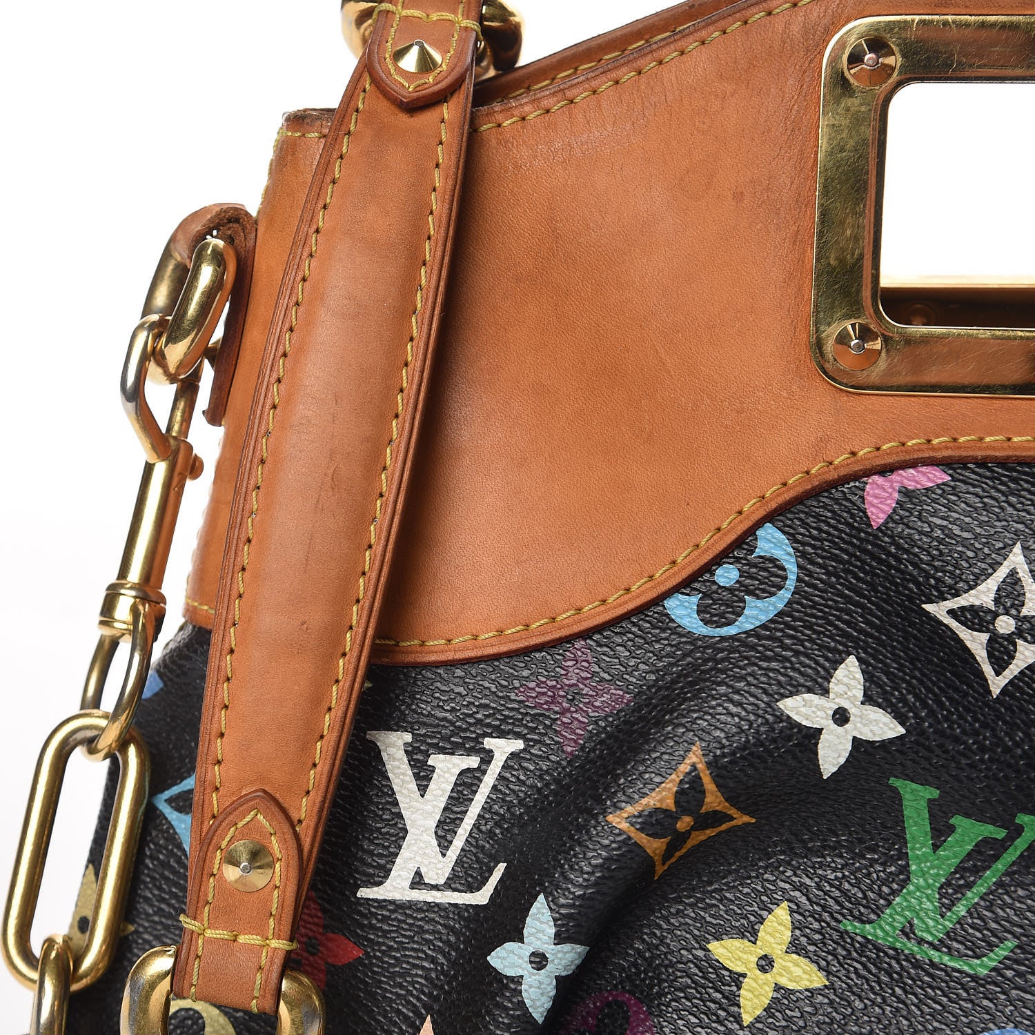 Louis Vuitton Monogram Multicolor Judy MM Black 9 of 17