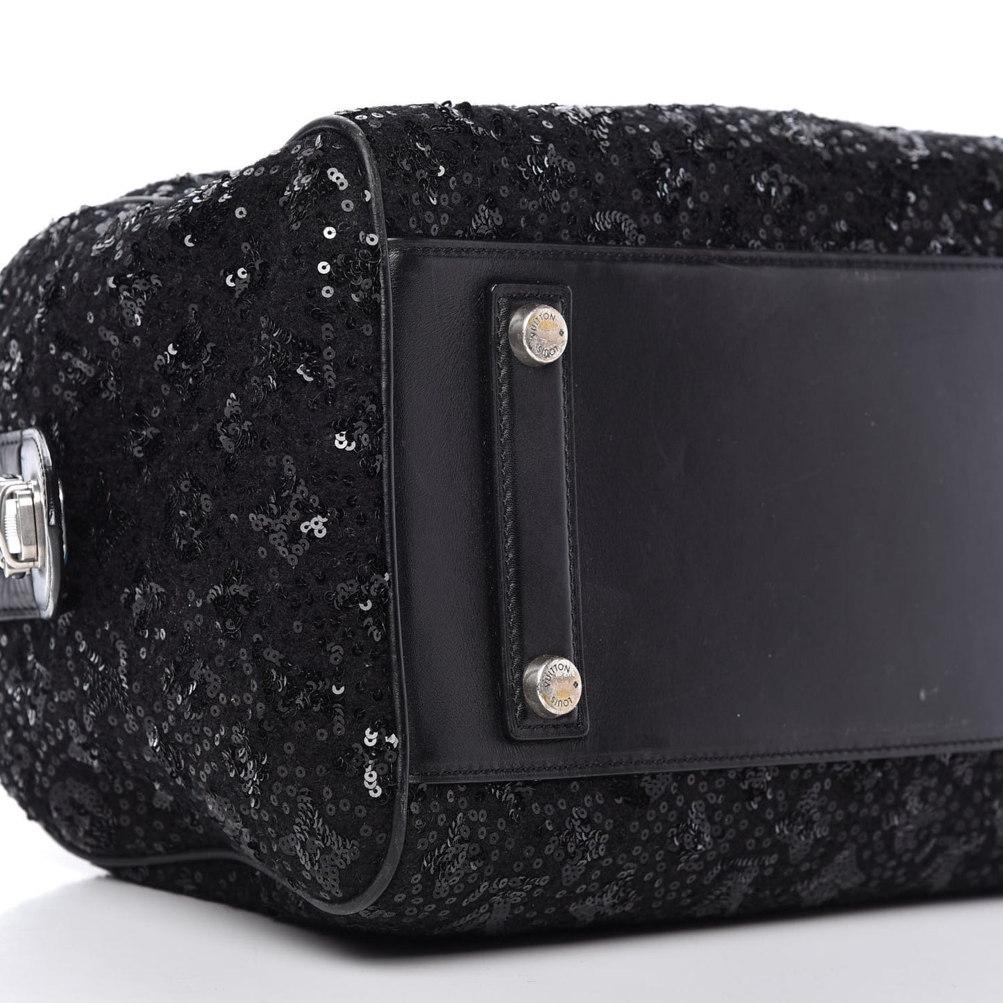 Sequin Monogram Sunshine Express Speedy Black