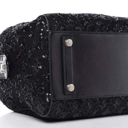 Louis Vuitton Sequin Monogram Sunshine Express Speedy Black 6 of 9