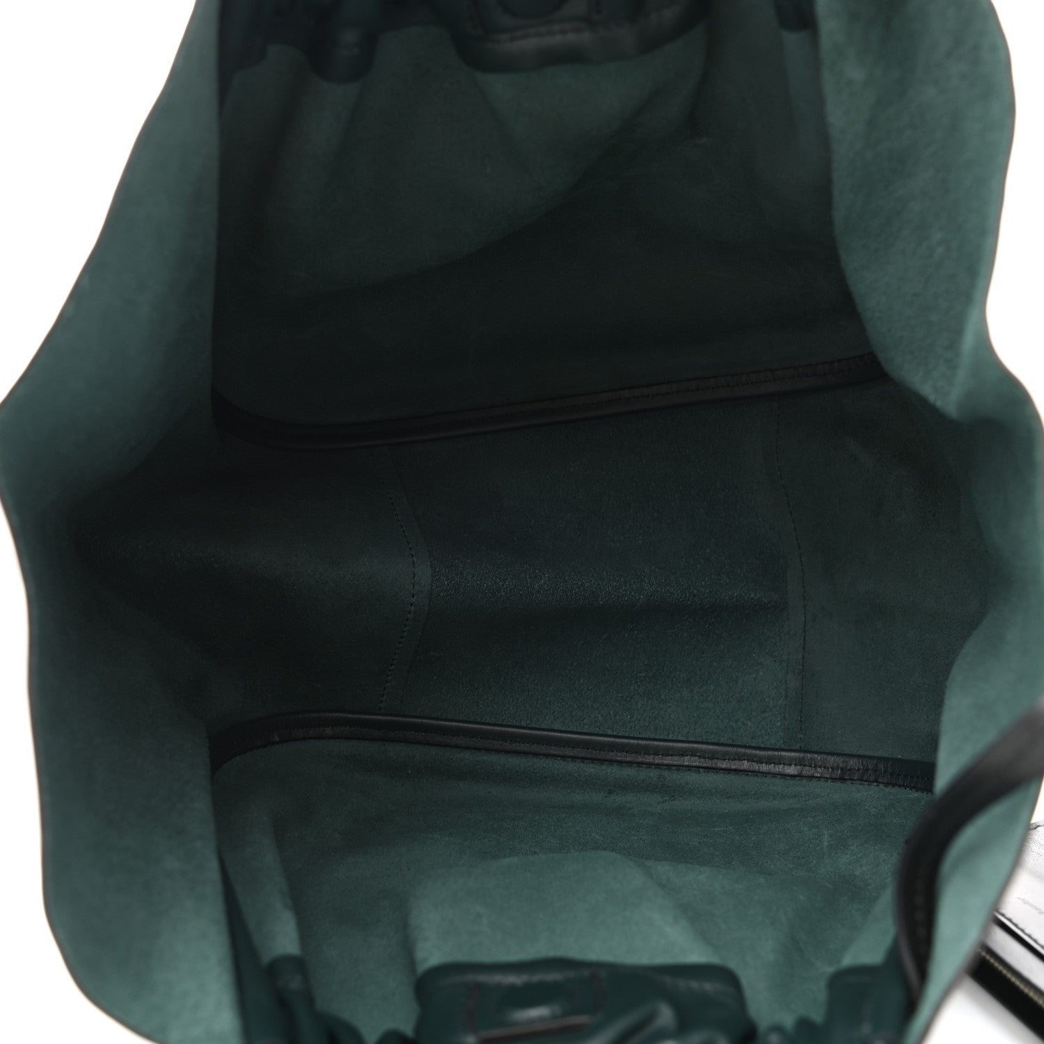 Proenza Schouler Calfskin Large Ruched Tote Petrol Green 5 of 13