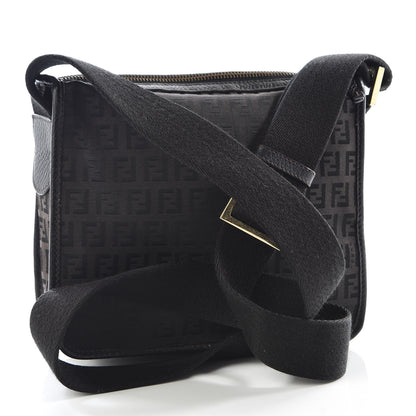 Fendi Zucchino Crossbody Messenger Dark Brown 2 of 8