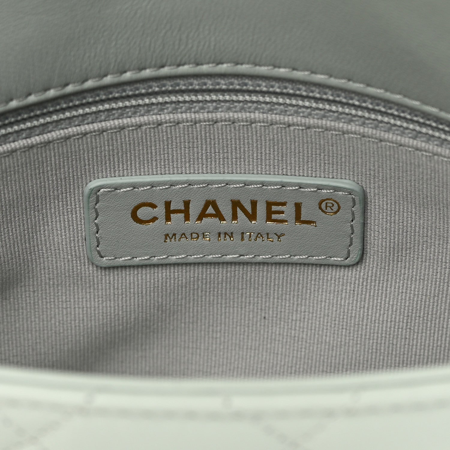 Chanel Lambskin Quilted Mini CC You Flap Light Grey 6 of 12