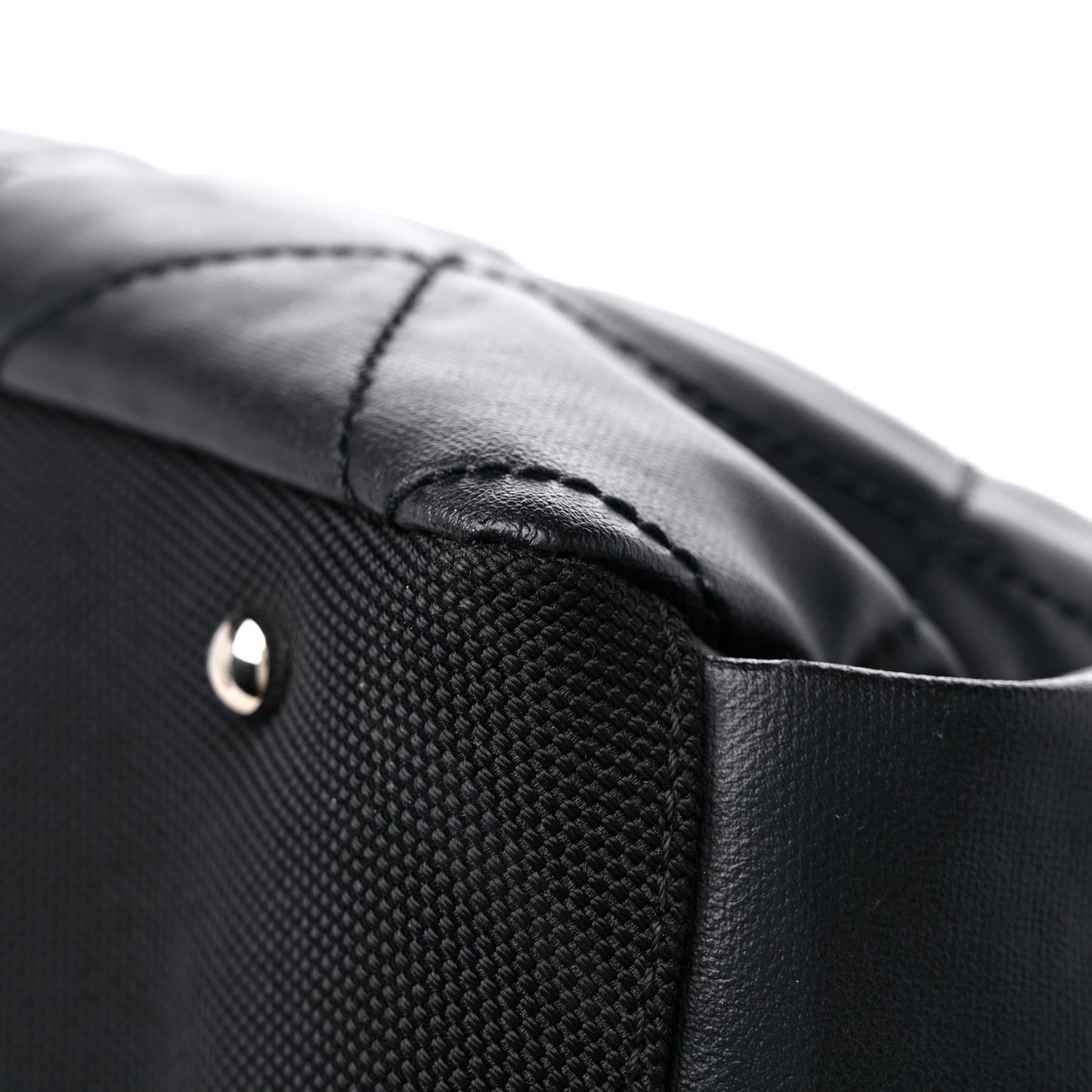 Coated Canvas Paris Biarritz Hobo Black