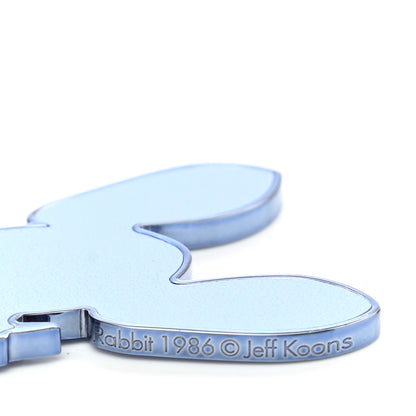 Louis Vuitton Calfskin Jeff Koons Masters LV Rabbit Bag Charm Blue 3 of 4