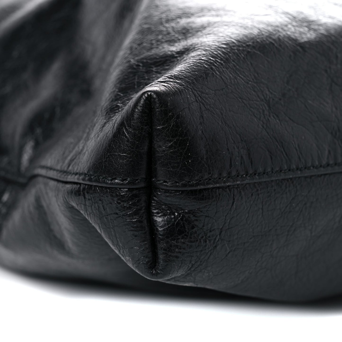 Fluffy Calfskin Morpheus Tote Bag Black