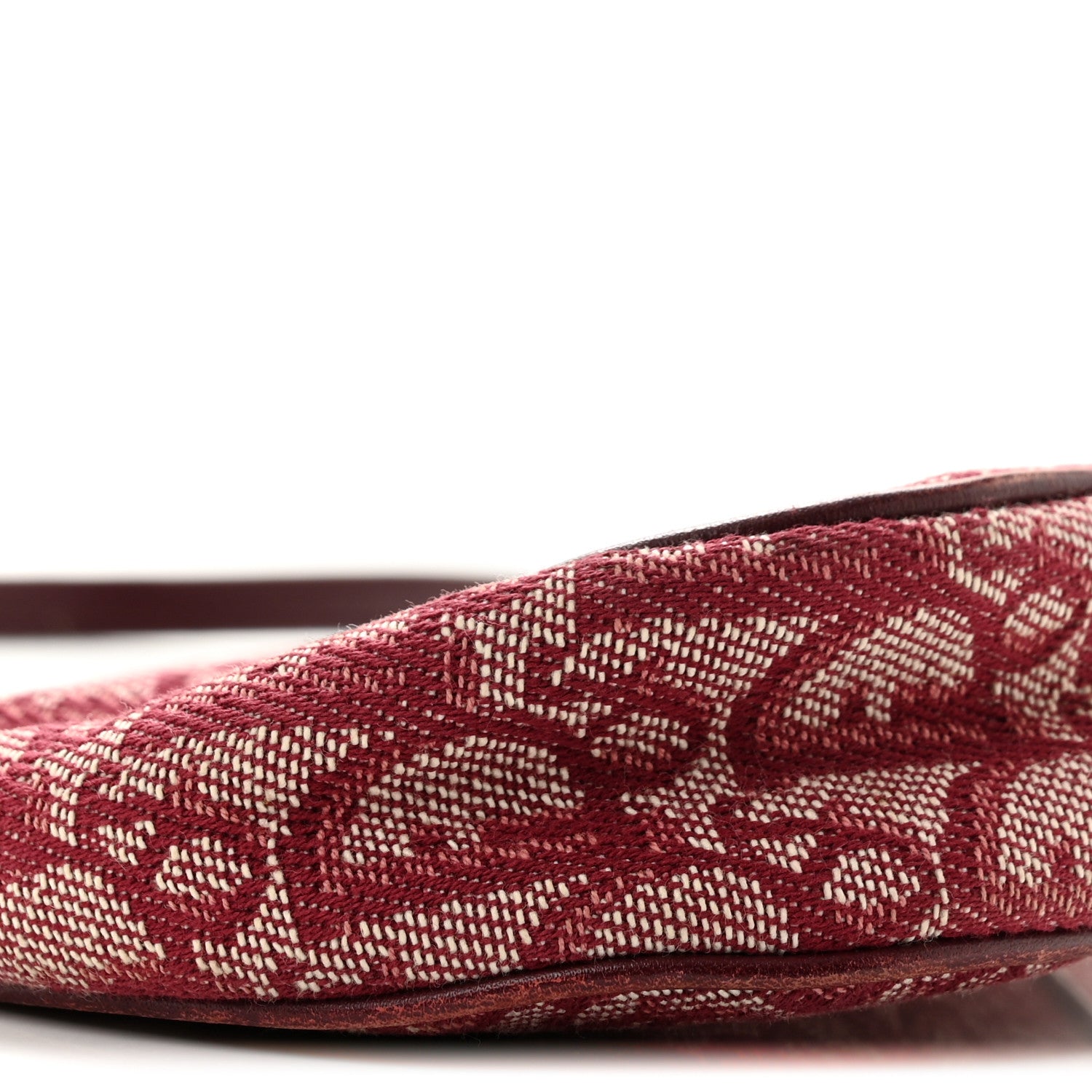 Christian Dior Monogram Mini Saddle Pochette Burgundy 9 of 14