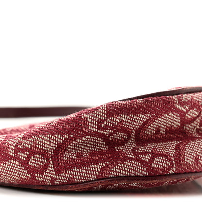 Christian Dior Monogram Mini Saddle Pochette Burgundy 9 of 14