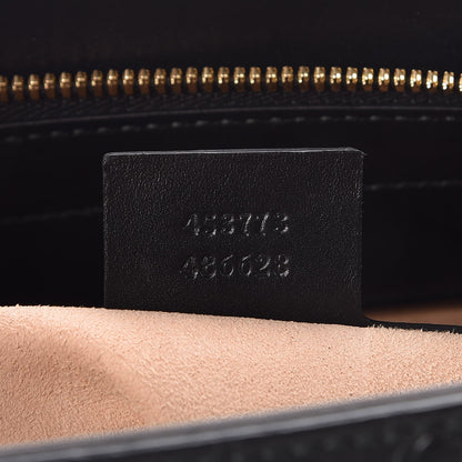 Gucci Guccissima Signature Medium Shoulder Tote Bag Black 7 of 7