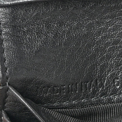 Balenciaga Calfskin Logo Zip Around Card Holder Black 6 of 9