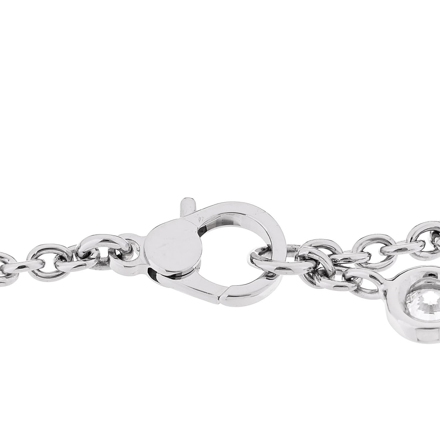 Hermes 18K White Gold Diamond Finesse Bracelet SH 3 of 5
