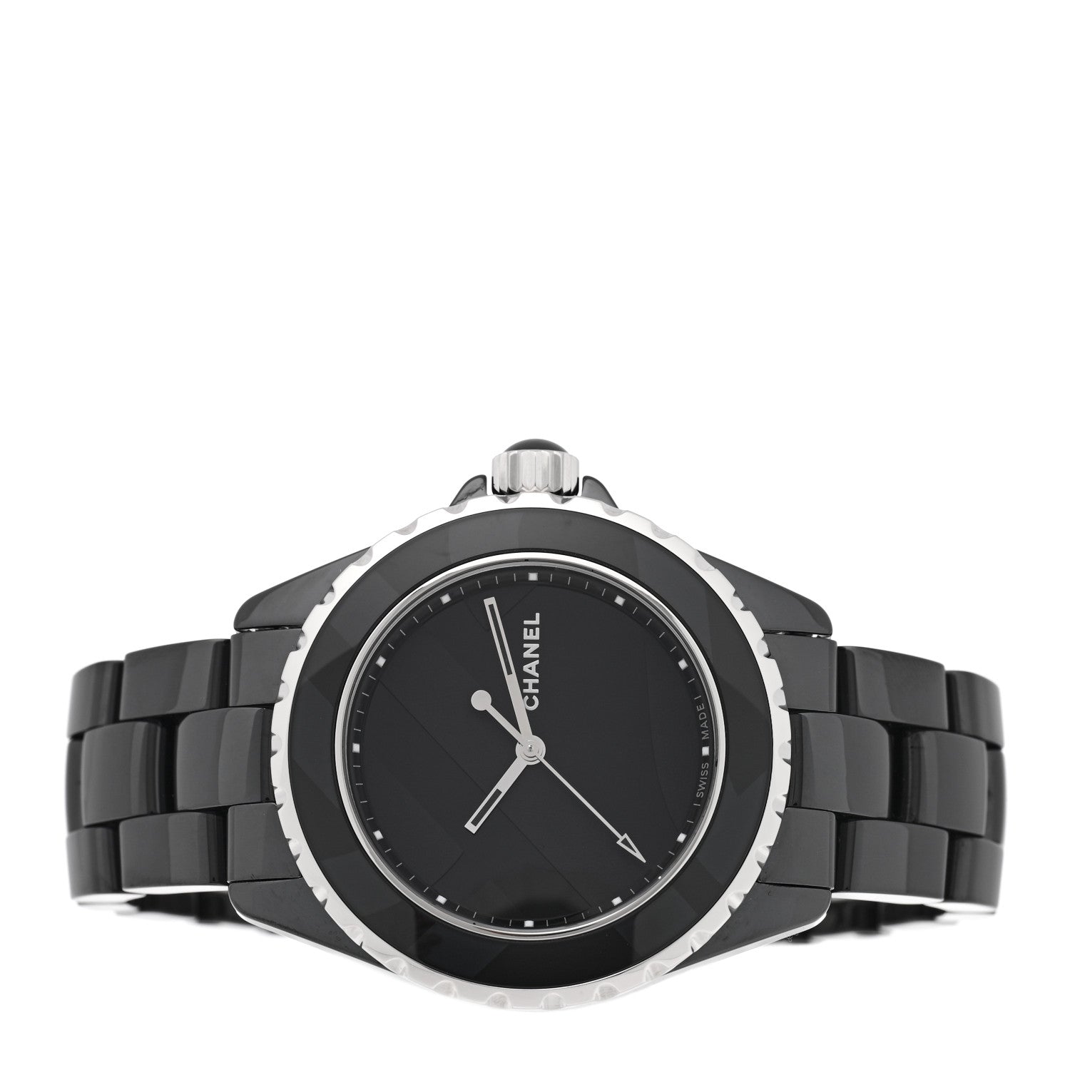 Chanel Stainless Steel Ceramic 38mm J12 Untitled Automatic Watch Black 2 of 5