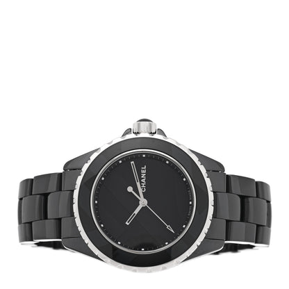Chanel Stainless Steel Ceramic 38mm J12 Untitled Automatic Watch Black 2 of 5