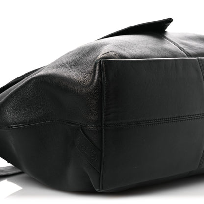 Bottega Veneta Silky Calfskin Medium Sawyer Messenger Bag Black 9 of 14