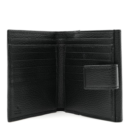 Gucci Dollar Calfskin Double G French Flap Wallet Black 5 of 7