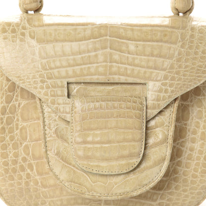 Nancy Gonzalez Crocodile Top Handle Bag Ivory 11 of 11
