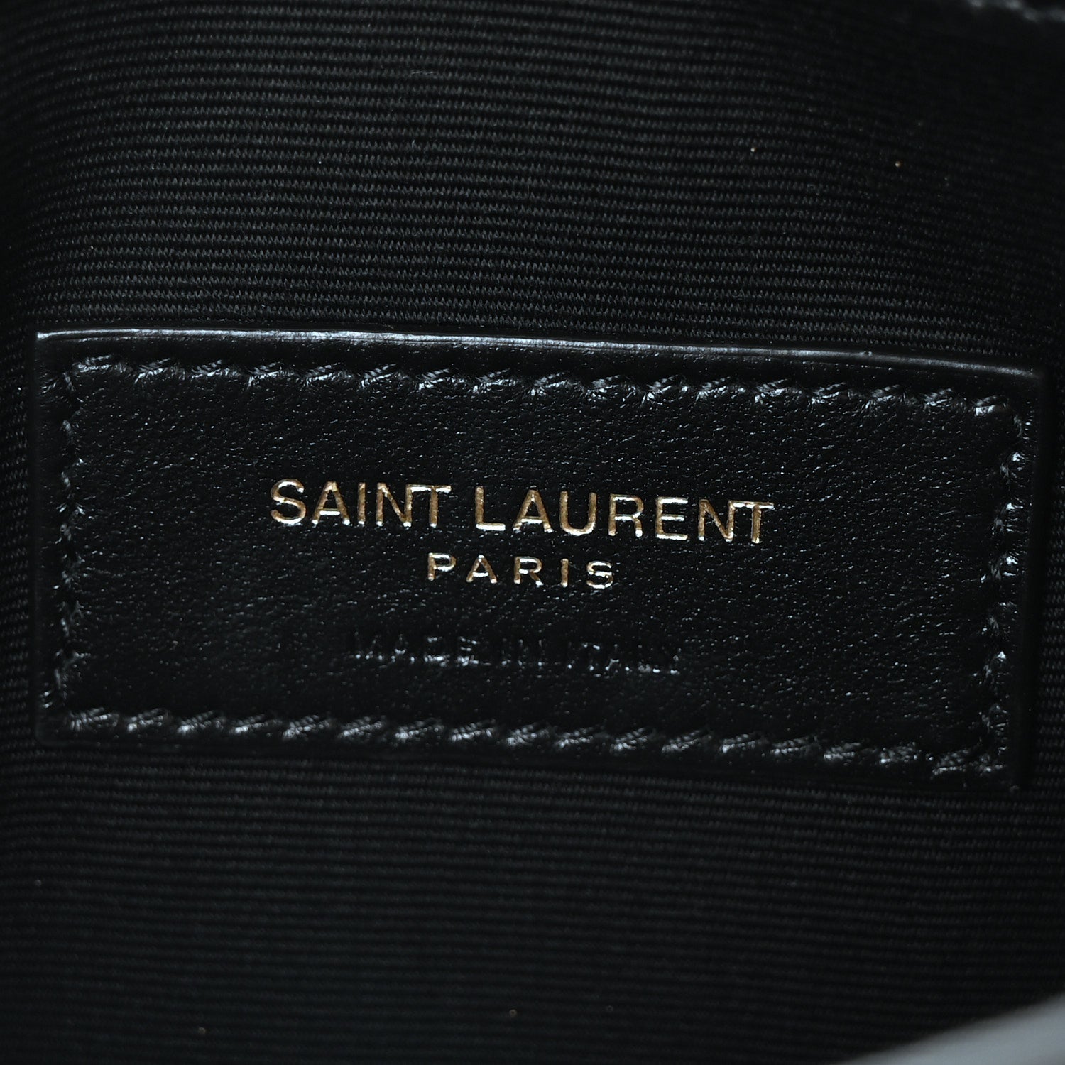 Saint Laurent Patent Calfskin Monogram Uptown Clutch Black 5 of 9