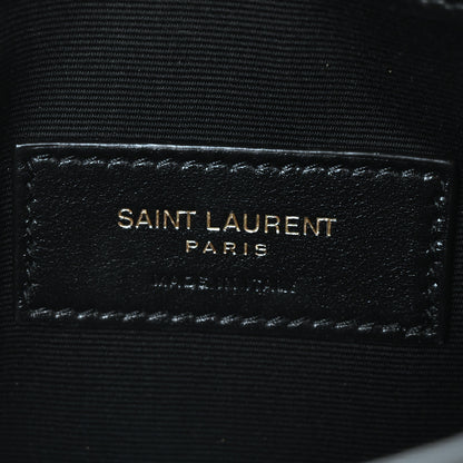 Saint Laurent Patent Calfskin Monogram Uptown Clutch Black 5 of 9