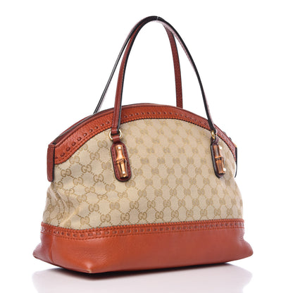 Gucci Monogram Laidback Crafty Dome Satchel Orange 3 of 12