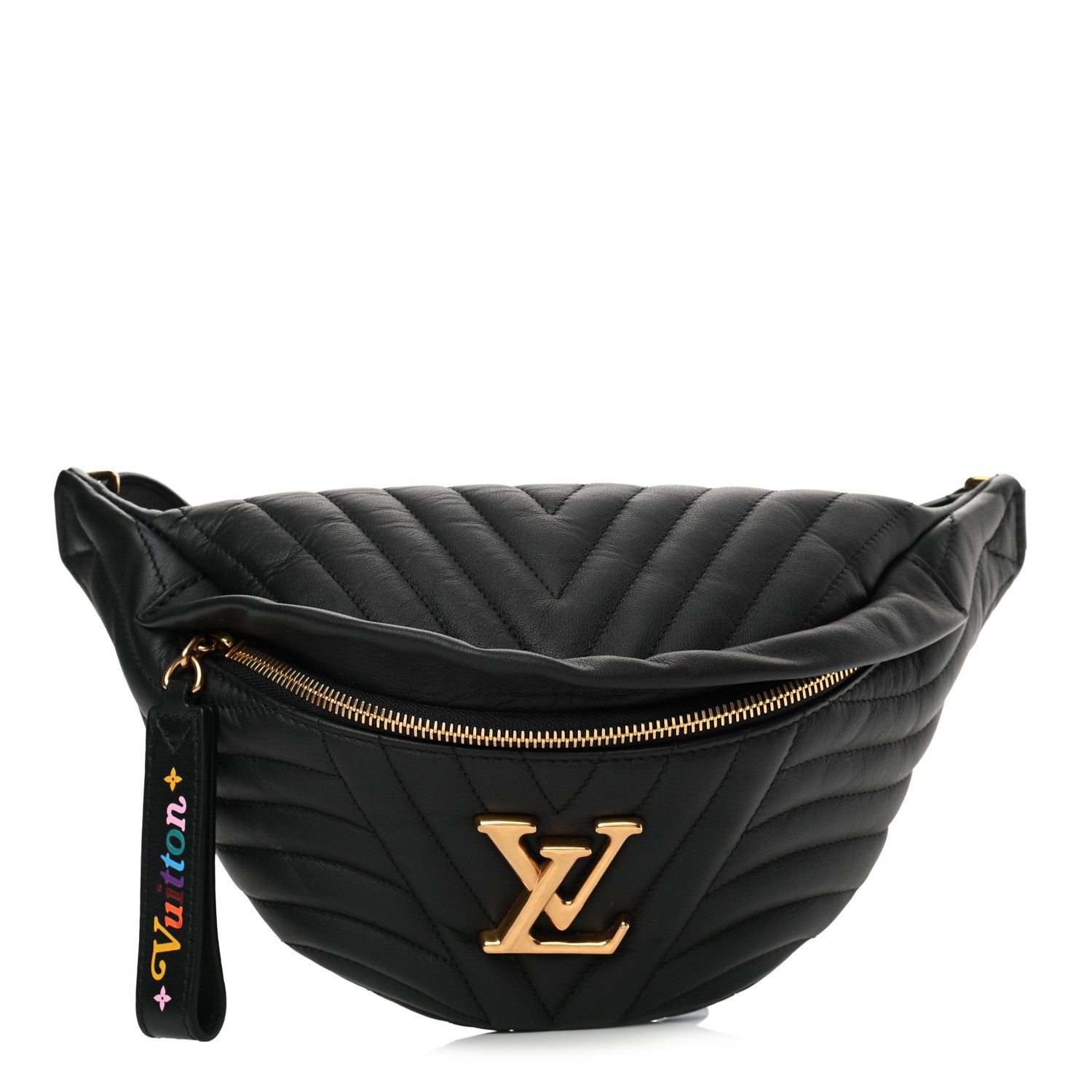 Louis Vuitton Calfskin Quilted New Wave Bumbag Black 1 of 11