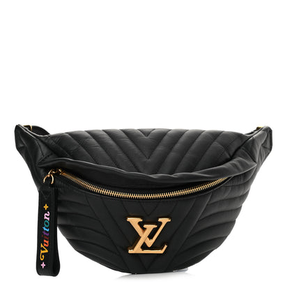 Louis Vuitton Calfskin Quilted New Wave Bumbag Black 1 of 11