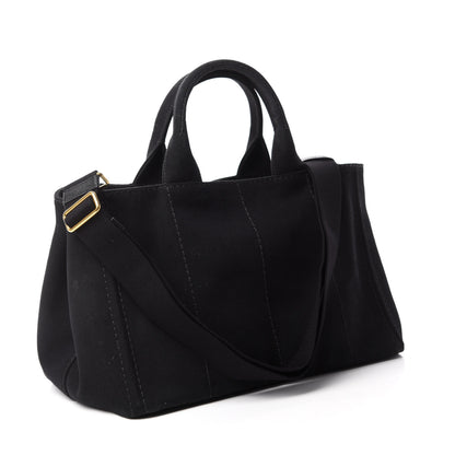 Prada Canapa Logo Tote Black 3 of 12