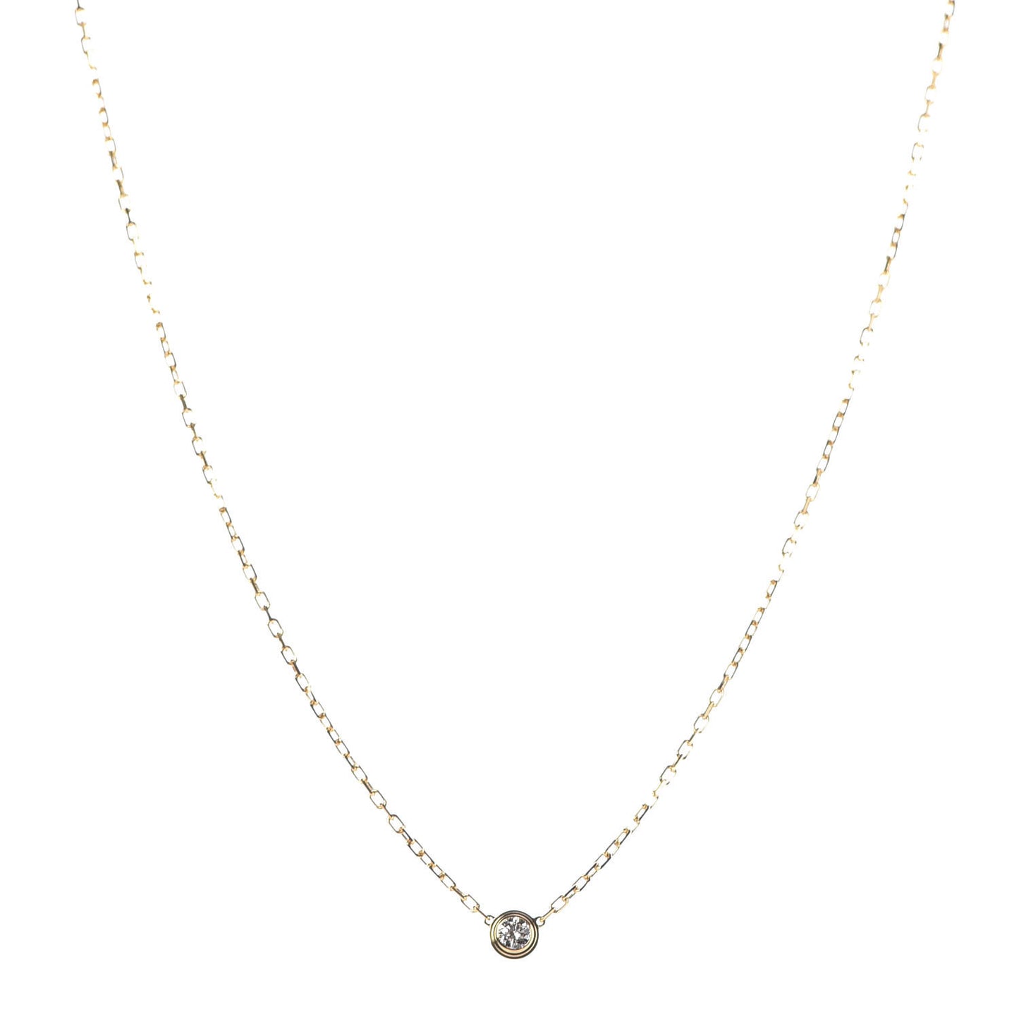 18K Yellow Gold Diamond SM D'Amour Pendant Necklace