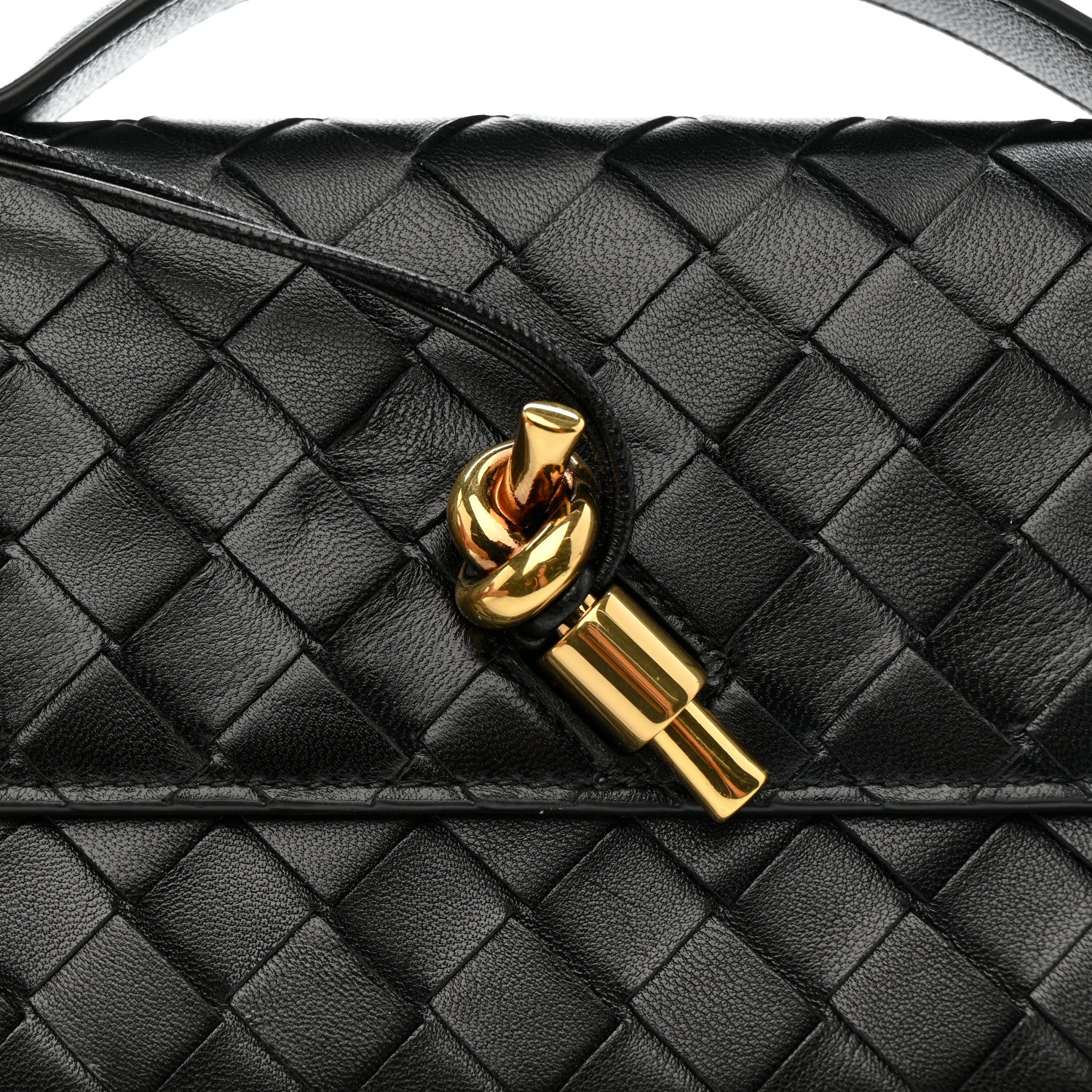 Bottega Veneta Nappa Intrecciato Long Andiamo Top Handle Clutch Black 10 of 10