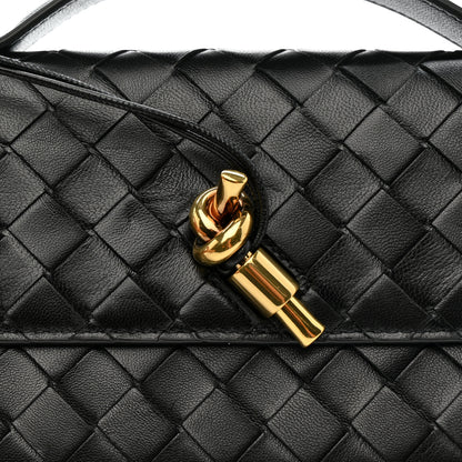 Bottega Veneta Nappa Intrecciato Long Andiamo Top Handle Clutch Black 10 of 10