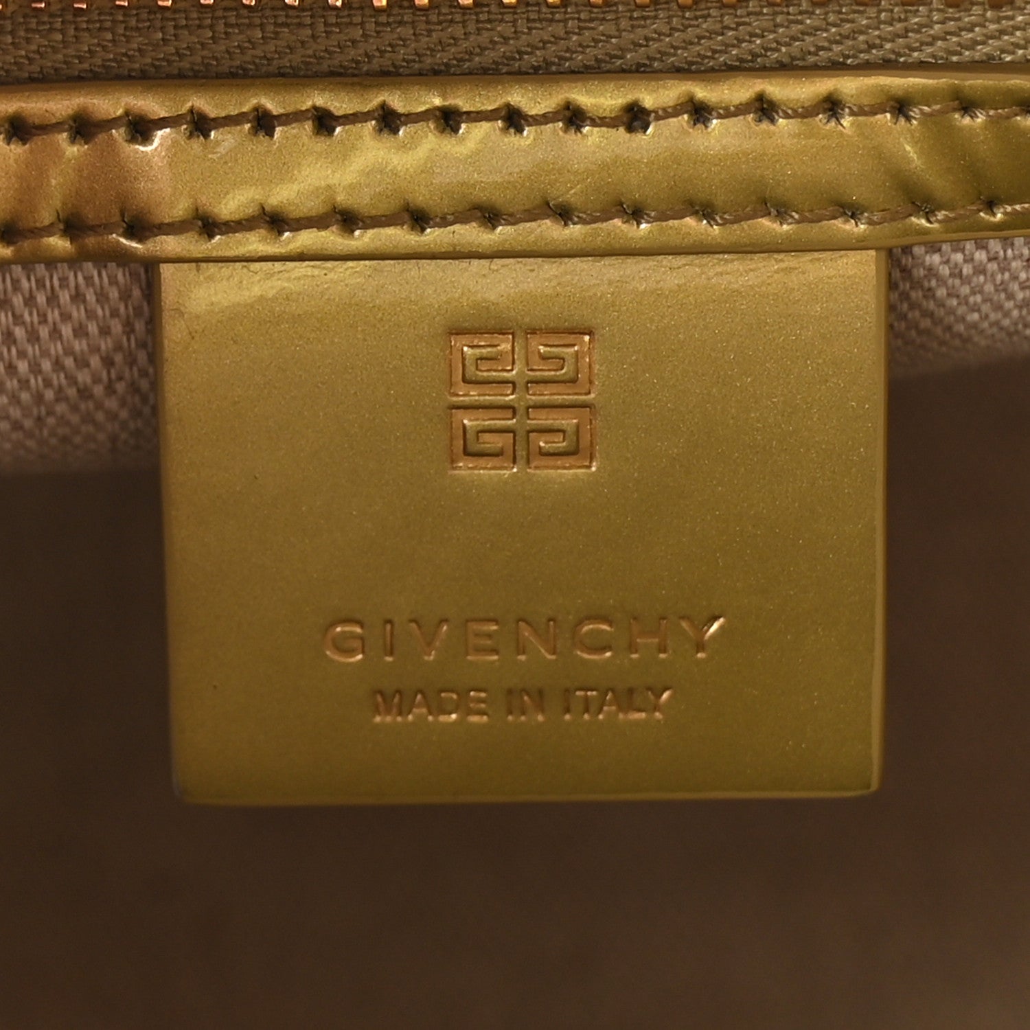 Givenchy Patent Calfskin Mini Antigona Almond Green 6 of 10