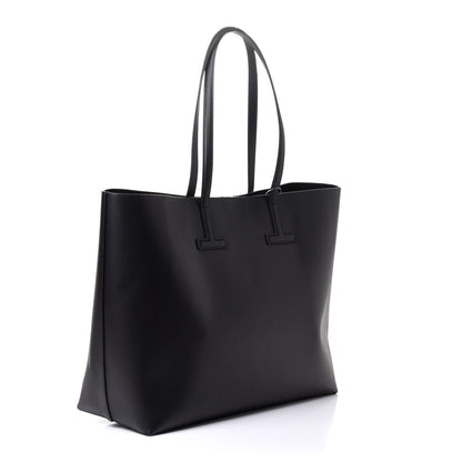 Tom Ford Saffiano Large T Tote Black 5 of 8