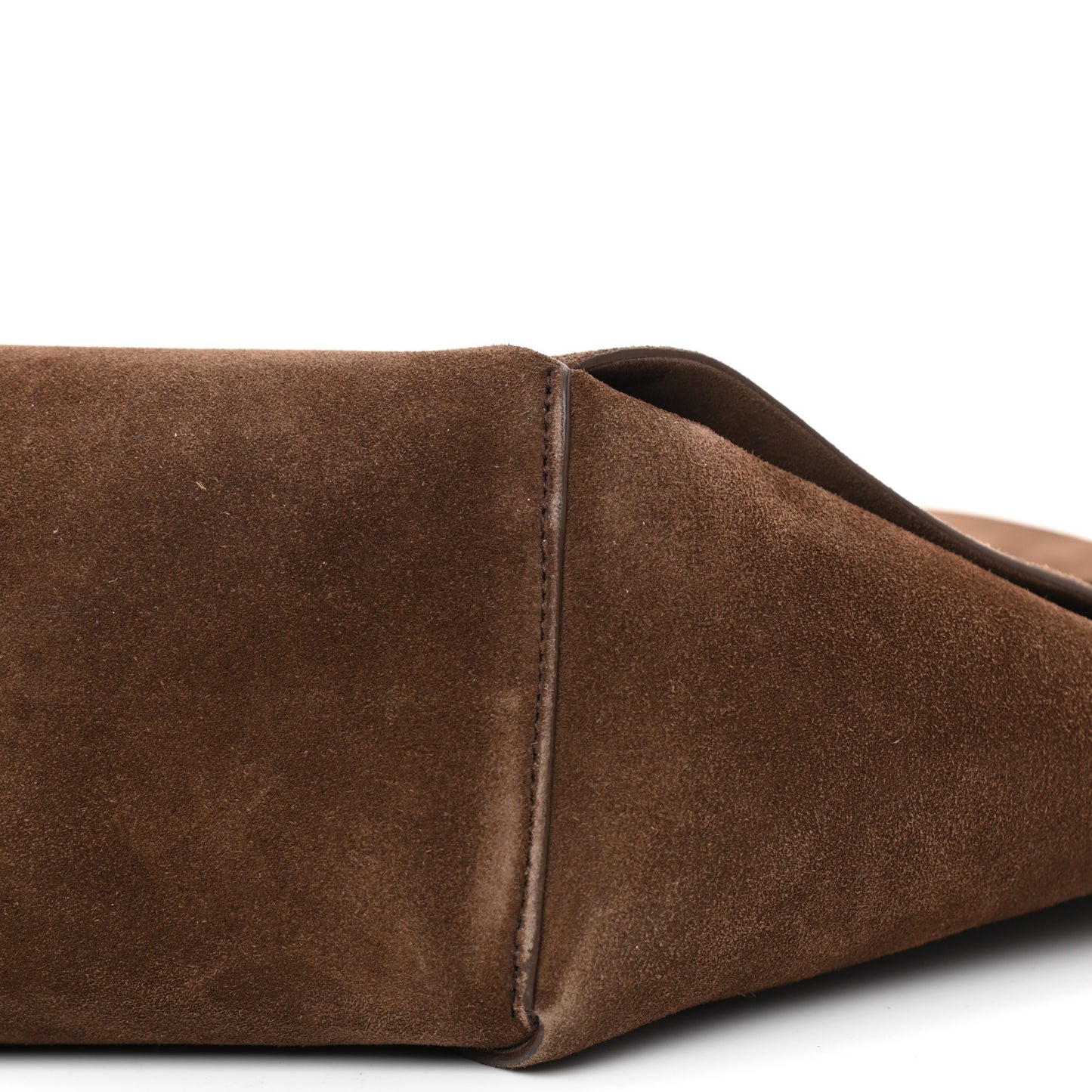 Suede Maxi Intrecciato Tote Brownie