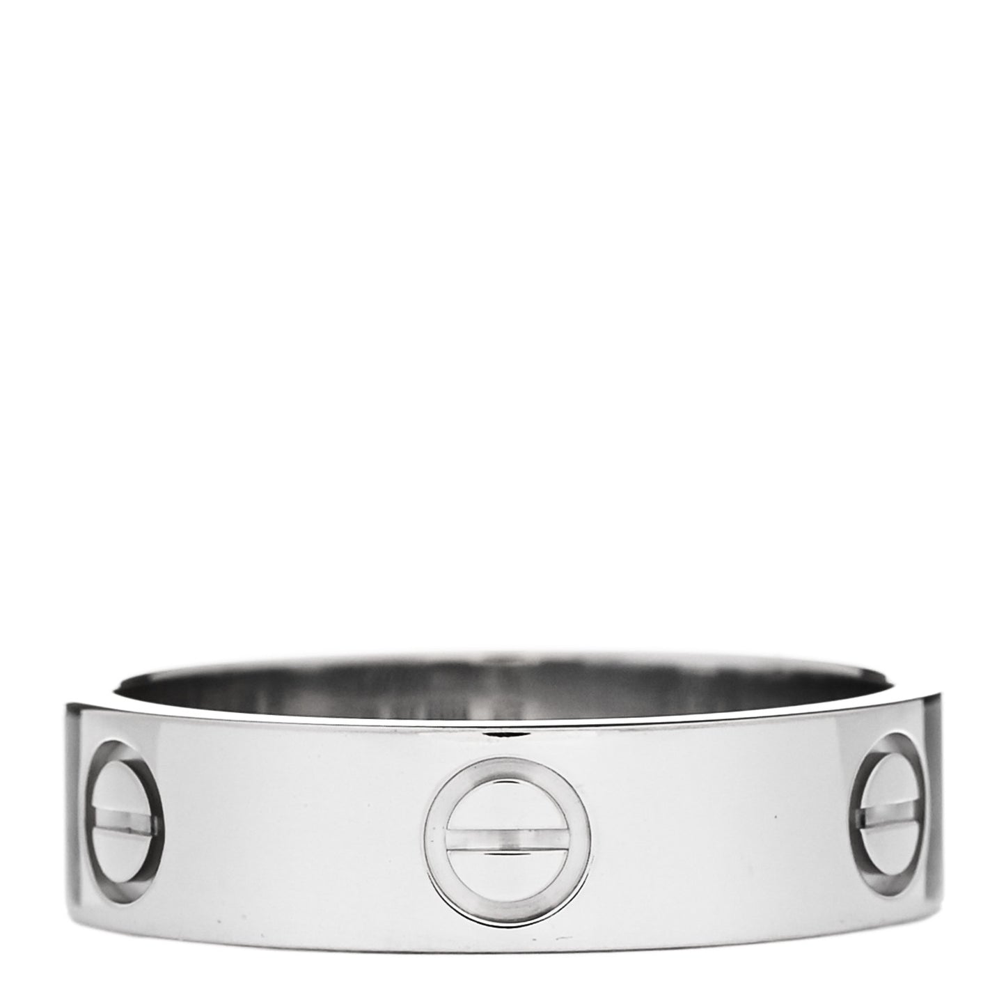 18K White Gold 5.5mm LOVE Ring 60 9