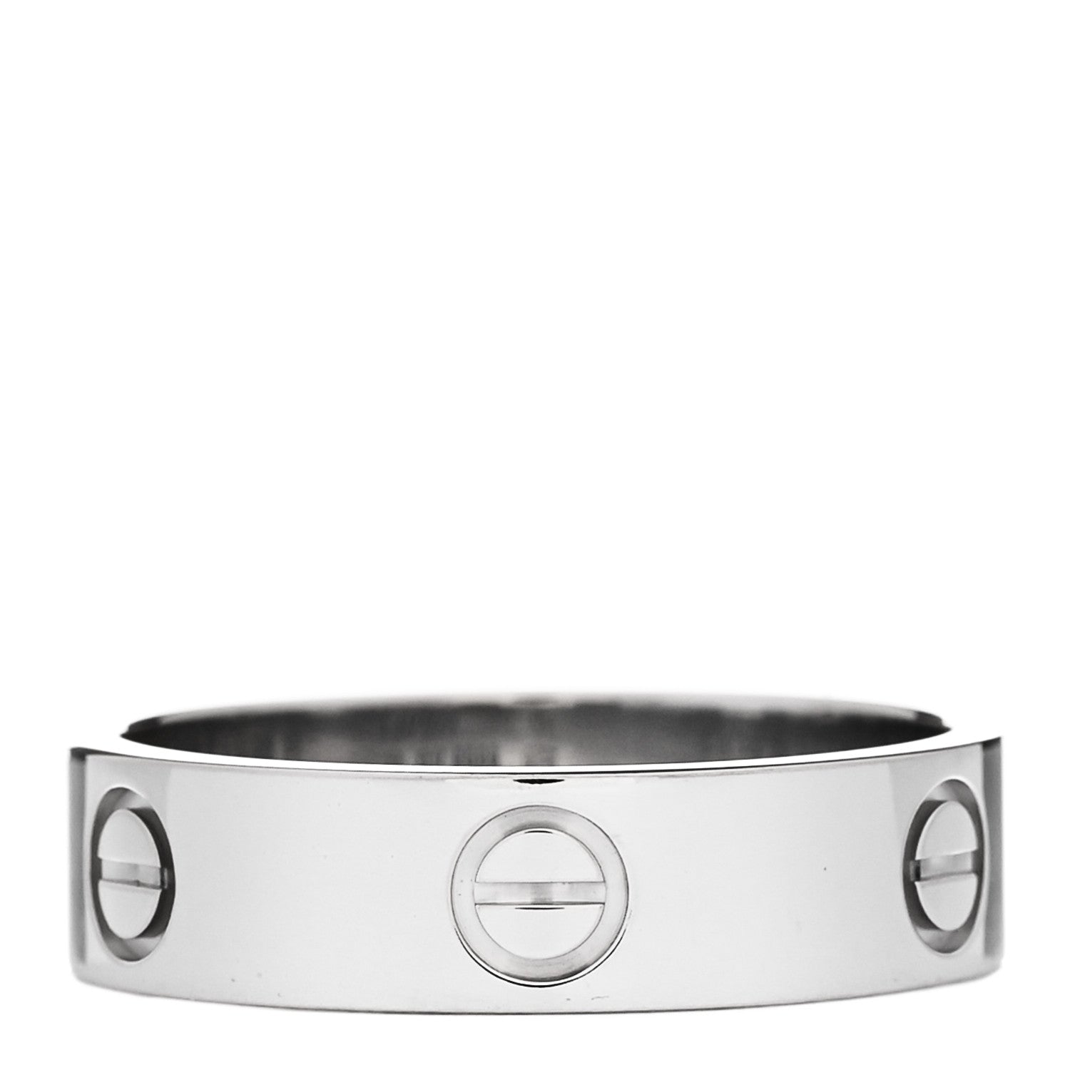 Cartier 18K White Gold 5.5mm LOVE Ring 60 9 3 of 4