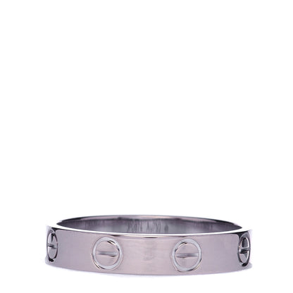 Cartier 18K White Gold 3.5mm LOVE Wedding Band Ring 52 6 3 of 8