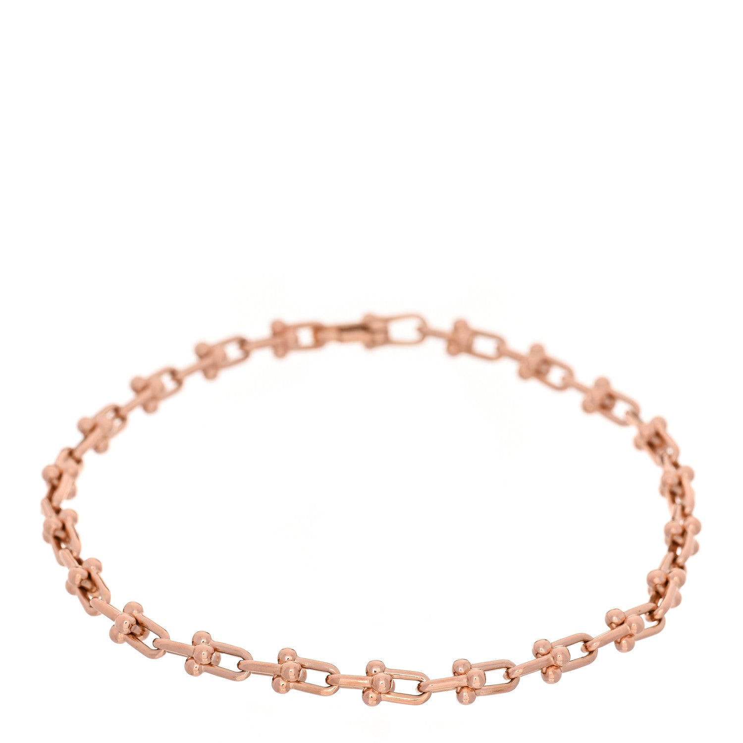 Tiffany 18K Rose Gold HardWear Micro Link Bracelet 1 of 4