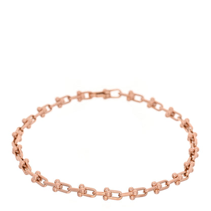 Tiffany 18K Rose Gold HardWear Micro Link Bracelet 1 of 4
