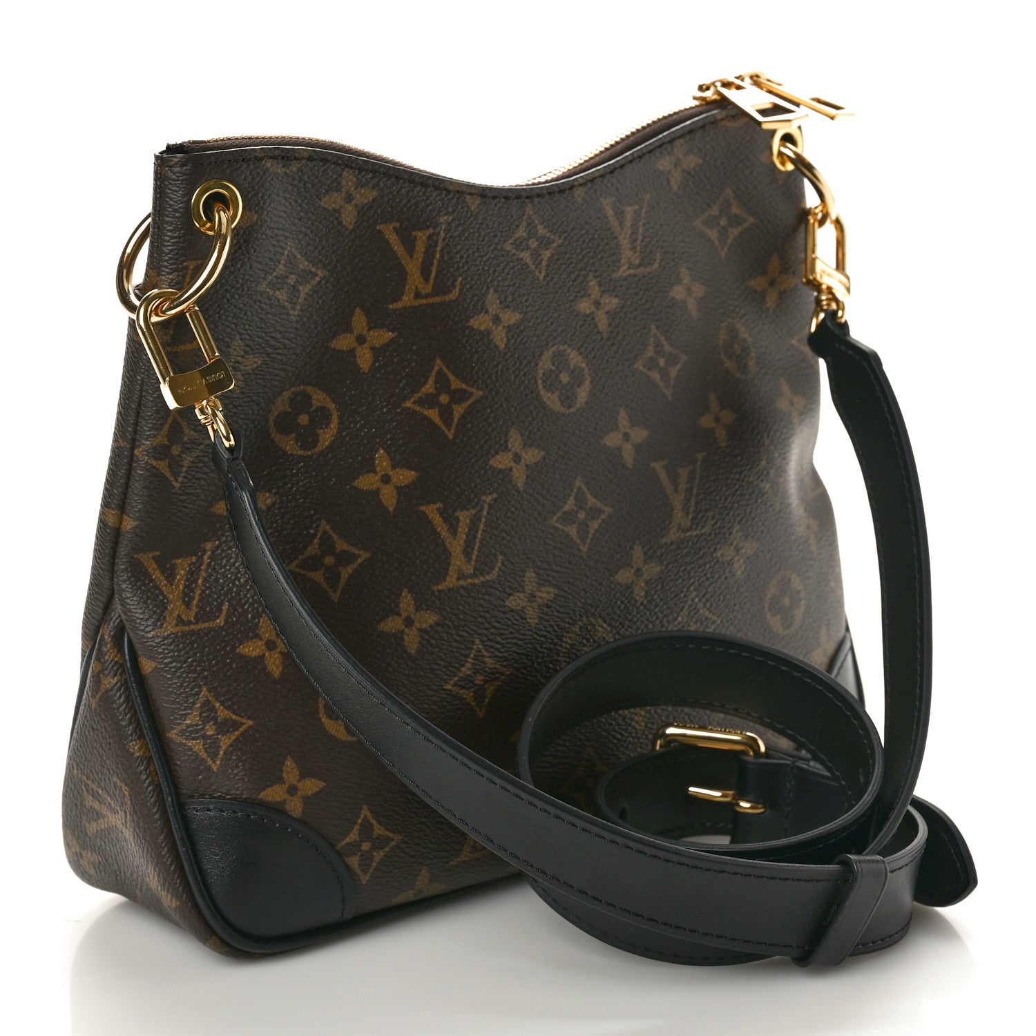 Louis Vuitton Monogram Odeon MM Black 3 of 9