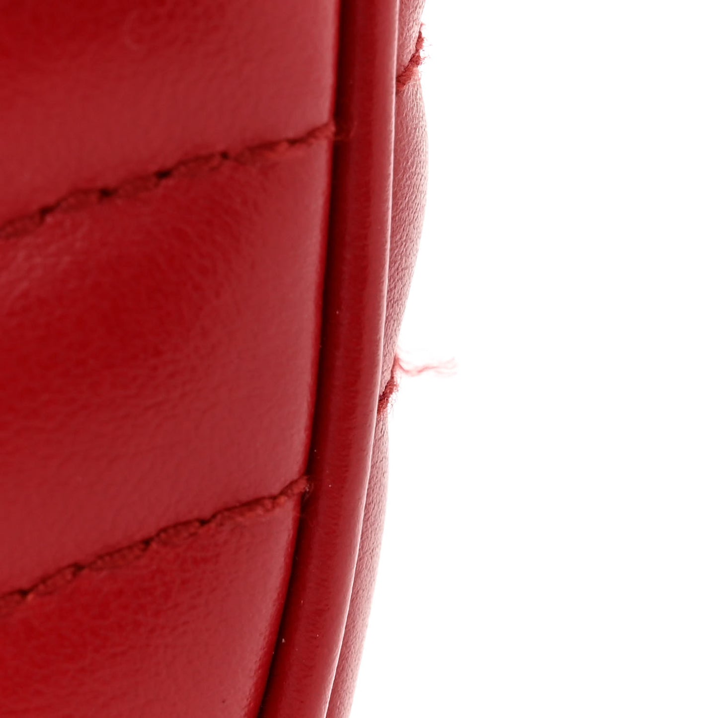 Soft Calfskin Impunture Diagramme Medium Chain Flap Shoulder Bag Fuoco