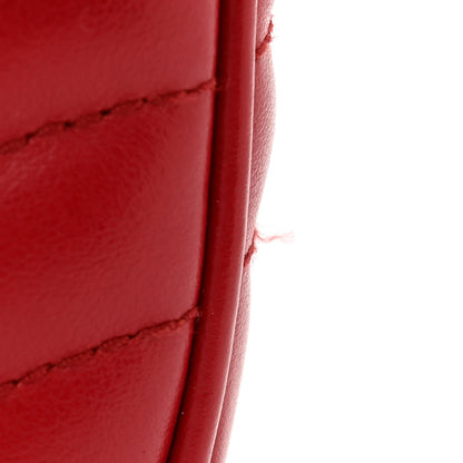 Prada Soft Calfskin Impunture Diagramme Medium Chain Flap Shoulder Bag Fuoco 11 of 11