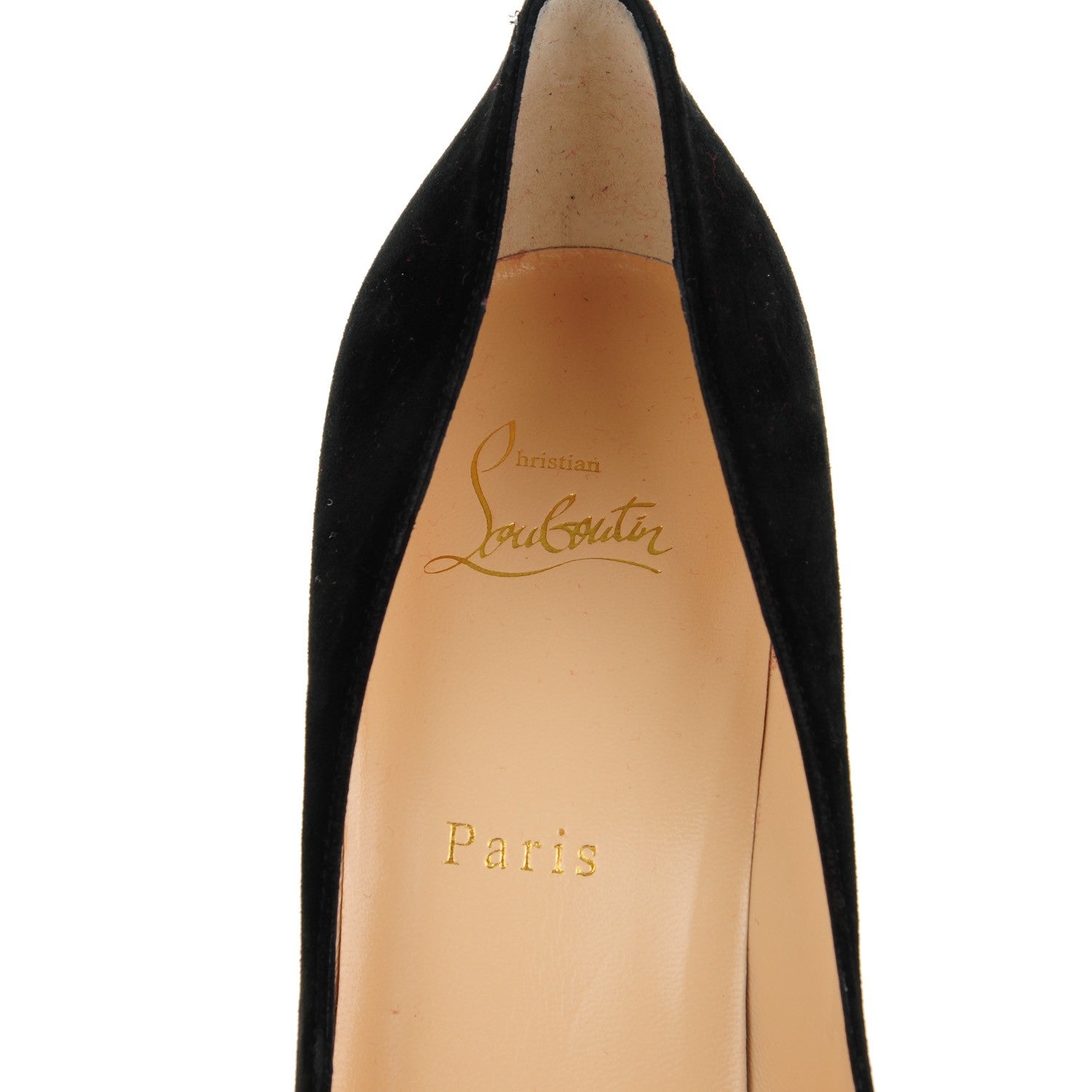Christian Louboutin Veau Velours Pigalle Follies 100 Pumps 40.5 Black 7 of 8