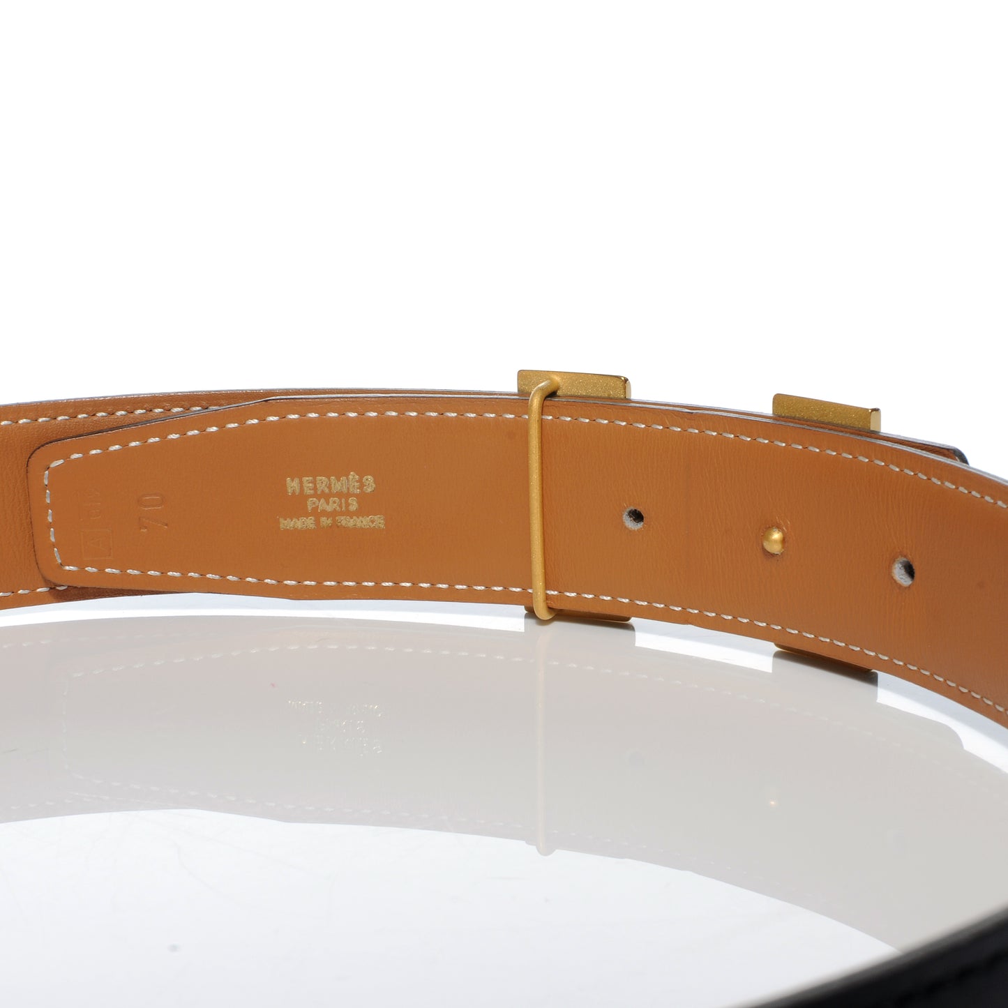 Box and Chamonix Reversible Constance 32mm H Belt 70 Noir Natural