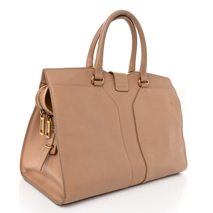 Saint Laurent Textured Calfskin Medium Cabas ChYc Beige 3 of 17