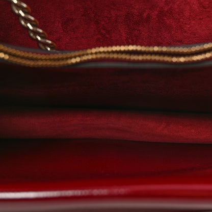 Gucci Crinkled Patent Small Dionysus Shoulder Bag Rosso Ancora Red 5 of 9
