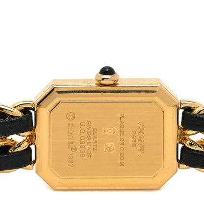 Chanel Stainless Steel Lambskin 20mm Chain Premiere Quartz Watch Gold L 4 of 4
