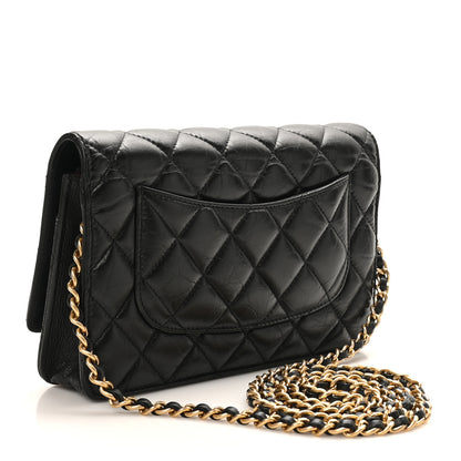 Chanel Aged Calfskin Lucky Charms 2.55 Reissue Wallet on Chain WOC Black 3 of 11
