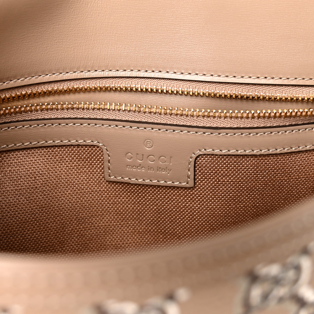 GG Shadow Monogram Small Luce Shoulder Bag Beige