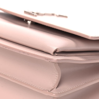 Saint Laurent Calfskin Medium Monogram Sunset Marble Pink 7 of 9