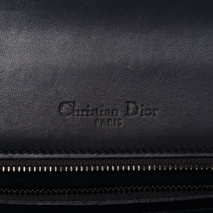 Christian Dior Metallic Patent Micro-Cannage Small Diorama Flap Bag Onyx Black 6 of 11